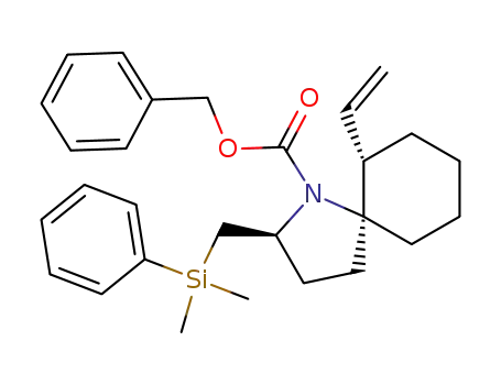 (2S,5S)-2-[(dimethylphenylsilanyl)methyl]-6-vinyl-1-azaspiro[4.5]decane-1-carboxylic acid benzyl ester