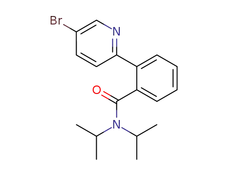 Molecular Structure of 881690-49-9 (2-(5-bromopyridin-2-yl)-N,N-diisopropylbenzamide)