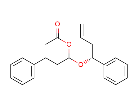 Molecular Structure of 477284-00-7 (Benzenepropanol, a-[[(1R)-1-phenyl-3-butenyl]oxy]-, acetate)