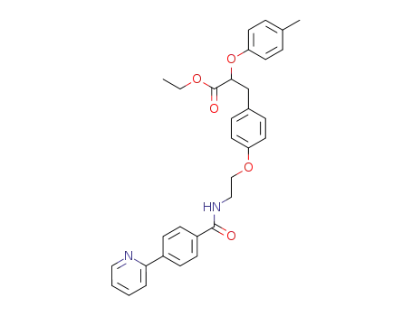 ethyl 2-(4-methylphenoxy)-3-[4-[2-[(4-(pyridin-2-yl)benzoyl)amino]ethoxy]phenyl]propionate