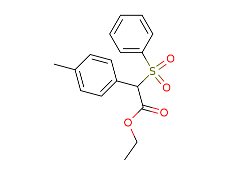 Benzeneacetic acid, 4-methyl-a-(phenylsulfonyl)-, ethyl ester
