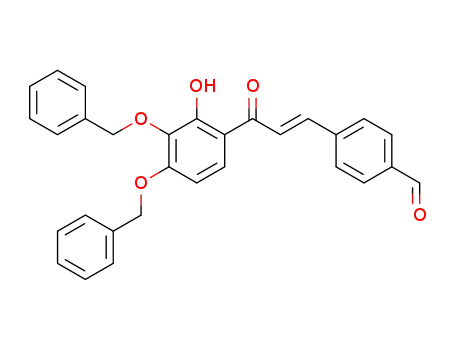 Benzaldehyde,
4-[(1E)-3-[2-hydroxy-3,4-bis(phenylmethoxy)phenyl]-3-oxo-1-propenyl]-