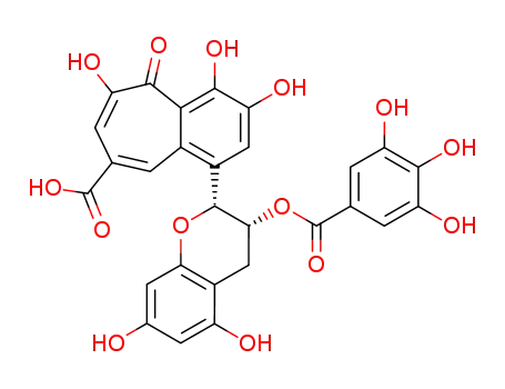 Molecular Structure of 34218-97-8 (epitheaflavic acid 3'-monogallate)