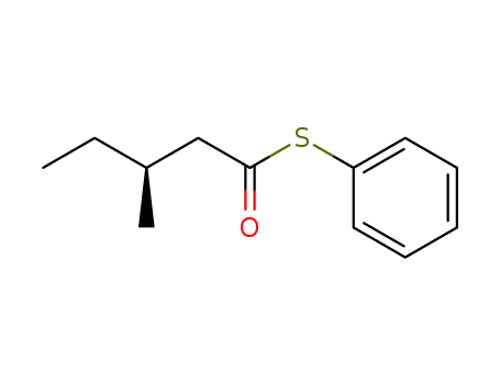 Molecular Structure of 725240-13-1 ((S)-3-methylpentanethioic acid S-phenyl ester)