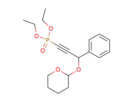 [3-phenyl-3-(tetrahydro-pyran-2-yloxy)-prop-1-ynyl]-phosphonic acid diethyl ester