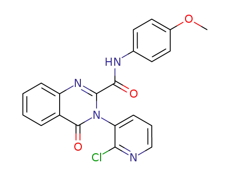 2-Quinazolinecarboxamide,
3-(2-chloro-3-pyridinyl)-3,4-dihydro-N-(4-methoxyphenyl)-4-oxo-