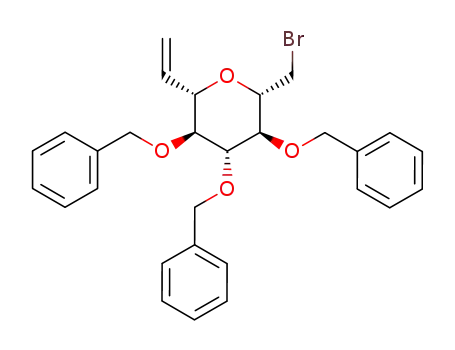 3,7-anhydro-4,5,6-tri-O-benzyl-8-bromo-1,2,8-trideoxy-D-glycero-D-gulo-oct-1-enitol