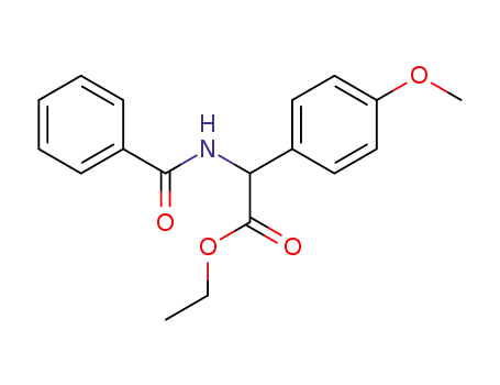 Molecular Structure of 869470-48-4 (ethyl 2-(benzamido)-2-(4-methoxyphenyl) acetate)