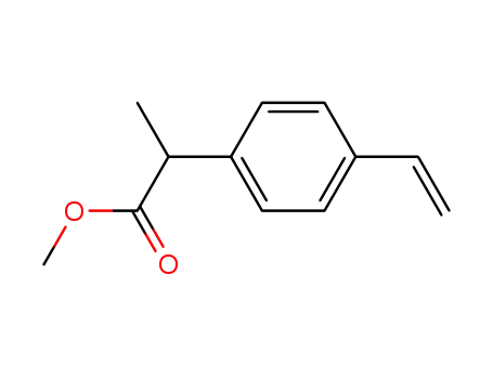 Molecular Structure of 663951-33-5 (methyl 2-(4-vinylphenyl)propionate)