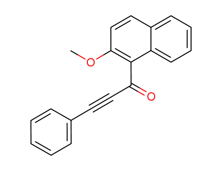 Molecular Structure of 878199-41-8 (2-Propyn-1-one, 1-(2-methoxy-1-naphthalenyl)-3-phenyl-)