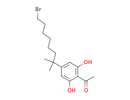 Ethanone, 1-[4-(7-bromo-1,1-dimethylheptyl)-2,6-dihydroxyphenyl]-