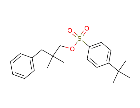 Molecular Structure of 524698-44-0 (Benzenesulfonic acid, 4-(1,1-dimethylethyl)-,
2,2-dimethyl-3-phenylpropyl ester)