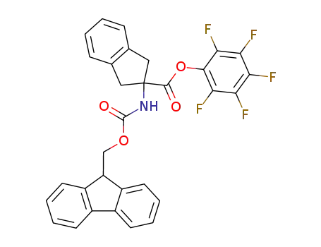 1H-Indene-2-carboxylic acid,
2-[[(9H-fluoren-9-ylmethoxy)carbonyl]amino]-2,3-dihydro-,
pentafluorophenyl ester