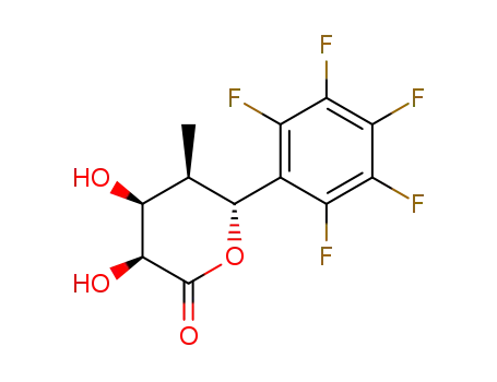 (3S,4S,5R,6R)-3,4-dihydroxy-5-methyl-6-pentafluorophenyltetrahydropyran-2-one