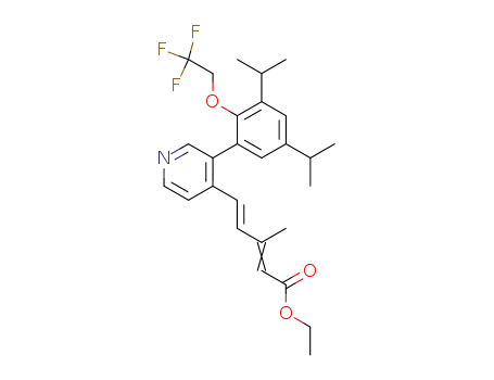 ethyl-3-[3,5-di-iso-propyl-2-(2,2,2-trifluoroethoxy)benzene]-4-[(2E/E,4E)-3-methyl-pentadiene-2,4-dienoate-5-yl]pyridine