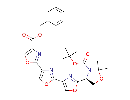 2''',2'''-dimethyl-4''',5'''-dihydro-[2,4';2',4'';2'',4''']quateroxazole-4,3'''-dicarboxylic acid 4-benzyl ester 3'''-<i>tert</i>-butyl ester