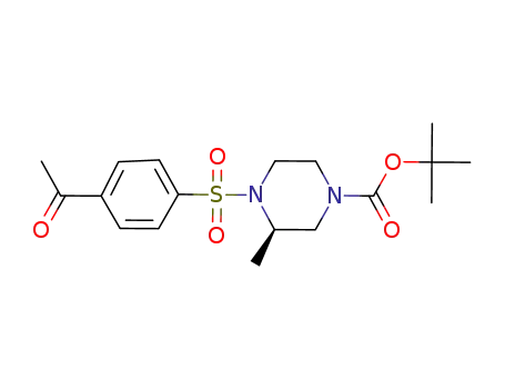 (R)-tert-butyl 4-(4-acetylphenylsulfonyl)-3-methylpiperazine-1-carboxylate