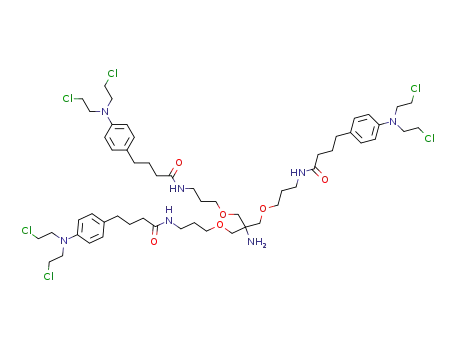 <i>N</i>-(3-{2-amino-3-[3-(4-{4-[bis-(2-chloro-ethyl)-amino]-phenyl}-butyrylamino)-propoxy]-2-[3-(4-{4-[bis-(2-chloro-ethyl)-amino]-phenyl}-butyrylamino)-propoxymethyl]-propoxy}-propyl)-4-{4-[bis-(2-chloro-ethyl)-amino]-phenyl}-butyramide
