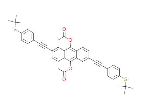 2,6-bis[(4-tert-butylthiophenyl)ethynyl]-9,10-diacetoxyanthracene