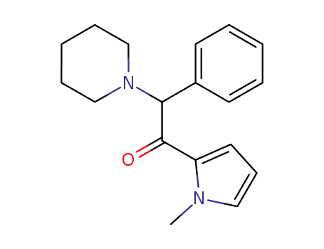 Ethanone, 1-(1-methyl-1H-pyrrol-2-yl)-2-phenyl-2-(1-piperidinyl)-