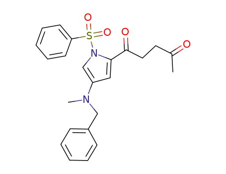 1-[4-(N-benzyl-N-methylamino)-1-(phenylsulfonyl)-1H-pyrrol-2-yl]pentane-1,4-dione