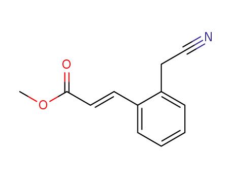2-Cyanmethyl-zimtsaeure-methylester
