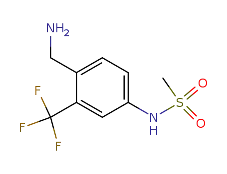N-(4-(aminomethyl)-3-(trifluoromethyl)phenyl)methanesulfonamide