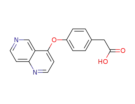 2-[4-(1,6-naphthyridin-4-yloxy)phenyl]acetic acid