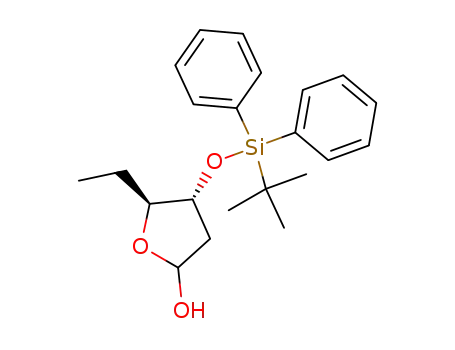 2-Furanol, 4-[[(1,1-dimethylethyl)diphenylsilyl]oxy]-5-ethyltetrahydro-,
(4R,5S)-