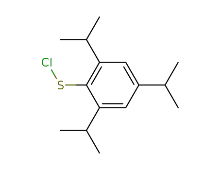 Molecular Structure of 64741-02-2 (Benzenesulfenyl chloride, 2,4,6-tris(1-methylethyl)-)
