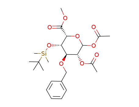 methyl 1,2-di-O-acetyl-3-O-benzyl-4-O-tert-butyldimethylsilyl-α/β-L-idopyranosyluronate