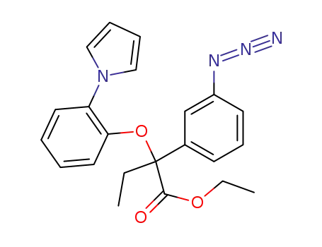(+/-)-α-ethyl-α-(3-azidophenyl)-α-[[2-(1H-pyrrol-1-yl)phenyl]oxy]acetic acid ethyl ester