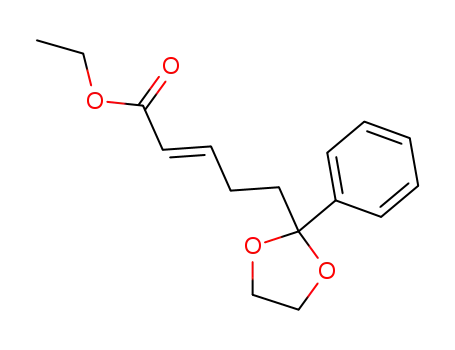 ethyl (E)-5-(2-phenyl-1,3-dioxan-2-yl)-2-pentenoate