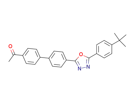 2-[4-(4'-acetylbiphenylyl)]-5-(4-tert-butylphenyl)-1,3,4-oxadiazole