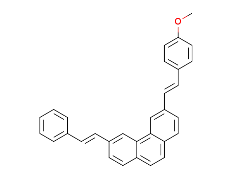 3-(p-methoxystyryl)-6-styrylphenanthrene