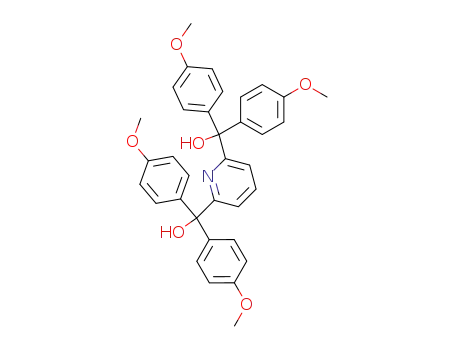 Molecular Structure of 923931-57-1 (2,6-bis[1,1-bis(4-methoxyphenyl)-1-hydroxymethyl]pyridine)