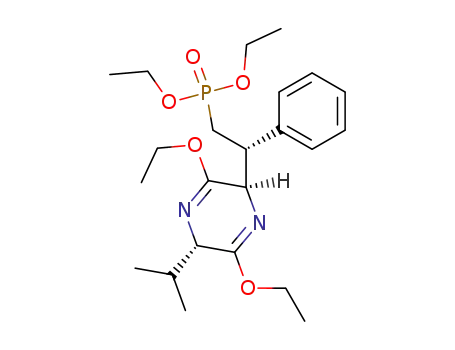(2R,5S,1'R)-3,6-diethoxy-2-[2'-(diethoxyphosphoryl)-1'-phenylethyl]-2,5-dihydro-5-isopropylpyrazine