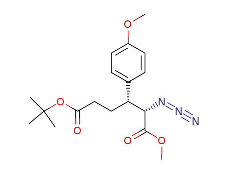 Hexanedioic acid, 2-azido-3-(4-methoxyphenyl)-, 6-(1,1-dimethylethyl)
1-methyl ester, (2S,3R)-