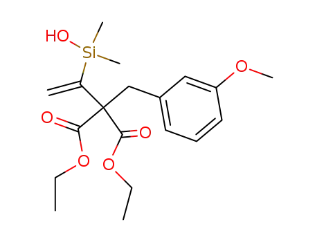 dimethyl-2-[3,3-diethoxycarbonyl-4-(3-methoxyphenyl)-1-butenyl]silanol