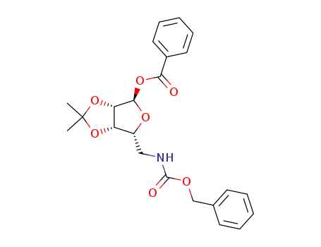 benzoyl 5-(N-benzyloxycarbonyl)amino-5-deoxy-2,3-O-isopropylidene-α-D-lyxofuranoside