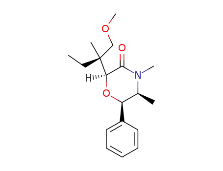 3-Morpholinone,
2-[(1S)-1-(methoxymethyl)-1-methylpropyl]-4,5-dimethyl-6-phenyl-,
(2S,5S,6R)-