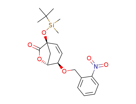 6-Oxabicyclo[3.2.1]oct-2-en-7-one,
1-[[(1,1-dimethylethyl)dimethylsilyl]oxy]-4-[(2-nitrophenyl)methoxy]-,
(1R,4R,5R)-