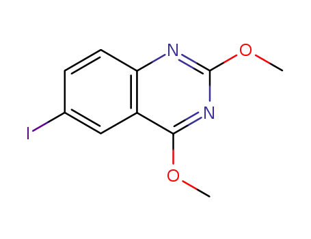 Molecular Structure of 830343-15-2 (6-IODO-2,4-DIMETHOXYQUINAZOLINE)