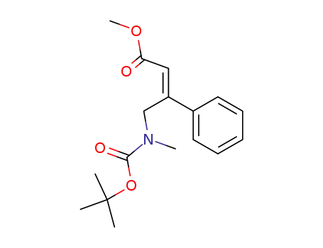 2-Butenoic acid,
4-[[(1,1-dimethylethoxy)carbonyl]methylamino]-3-phenyl-, methyl ester,
(2Z)-