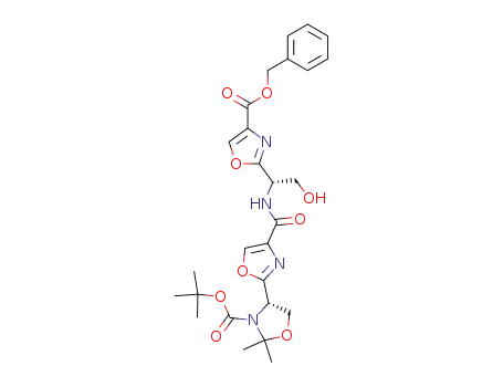 (S)-4-[(S)-1-(4-Benzyloxycarbonyl-oxazol-2-yl)-2-hydroxy-ethylcarbamoyl]-2',2'-dimethyl-4',5'-dihydro-[2,4']bioxazolyl-3'-carboxylic acid tert-butyl ester