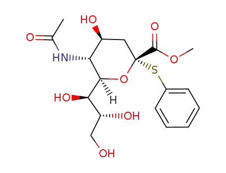 methyl (phenyl 5-acetamido-3,5-dideoxy-2-thio-D-glycero-β-D-galactonon-2-ulopyranoside)onate