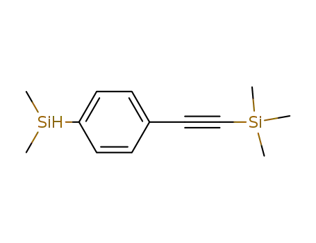 Molecular Structure of 630103-98-9 (Silane, [[4-(dimethylsilyl)phenyl]ethynyl]trimethyl-)