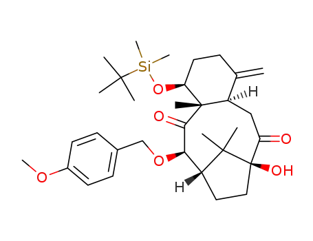 (1S,4R,8S,9S,11R,12S)-8-(tert-Butyl-dimethyl-silanyloxy)-1-hydroxy-11-(4-methoxy-benzyloxy)-9,15,15-trimethyl-5-methylene-tricyclo[10.2.1.0<sup>4,9</sup>]pentadecane-2,10-dione