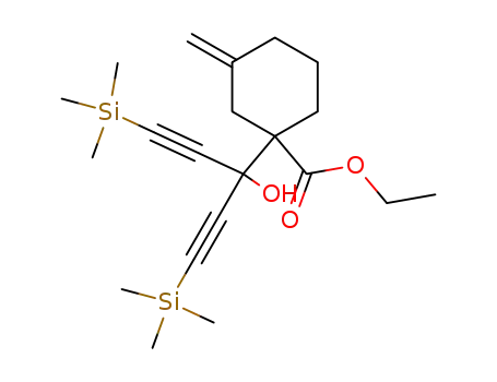 ethyl 1-[(hydroxy)bis((trimethylsilyl)ethynyl)methyl]-3-methylenecyclohexane-1-carboxylate