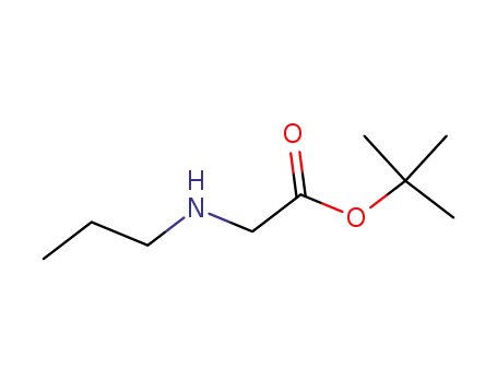 Molecular Structure of 66116-14-1 (Glycine, N-propyl-, 1,1-dimethylethyl ester)
